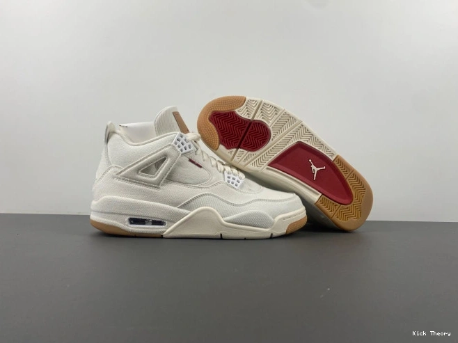 Kick Theory x Jordan Levi's 'White' 4 Air AO2571-100 0628